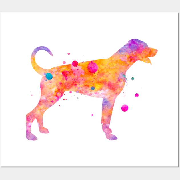 Doberman Dog Watercolor Painting 4 Wall Art by Miao Miao Design